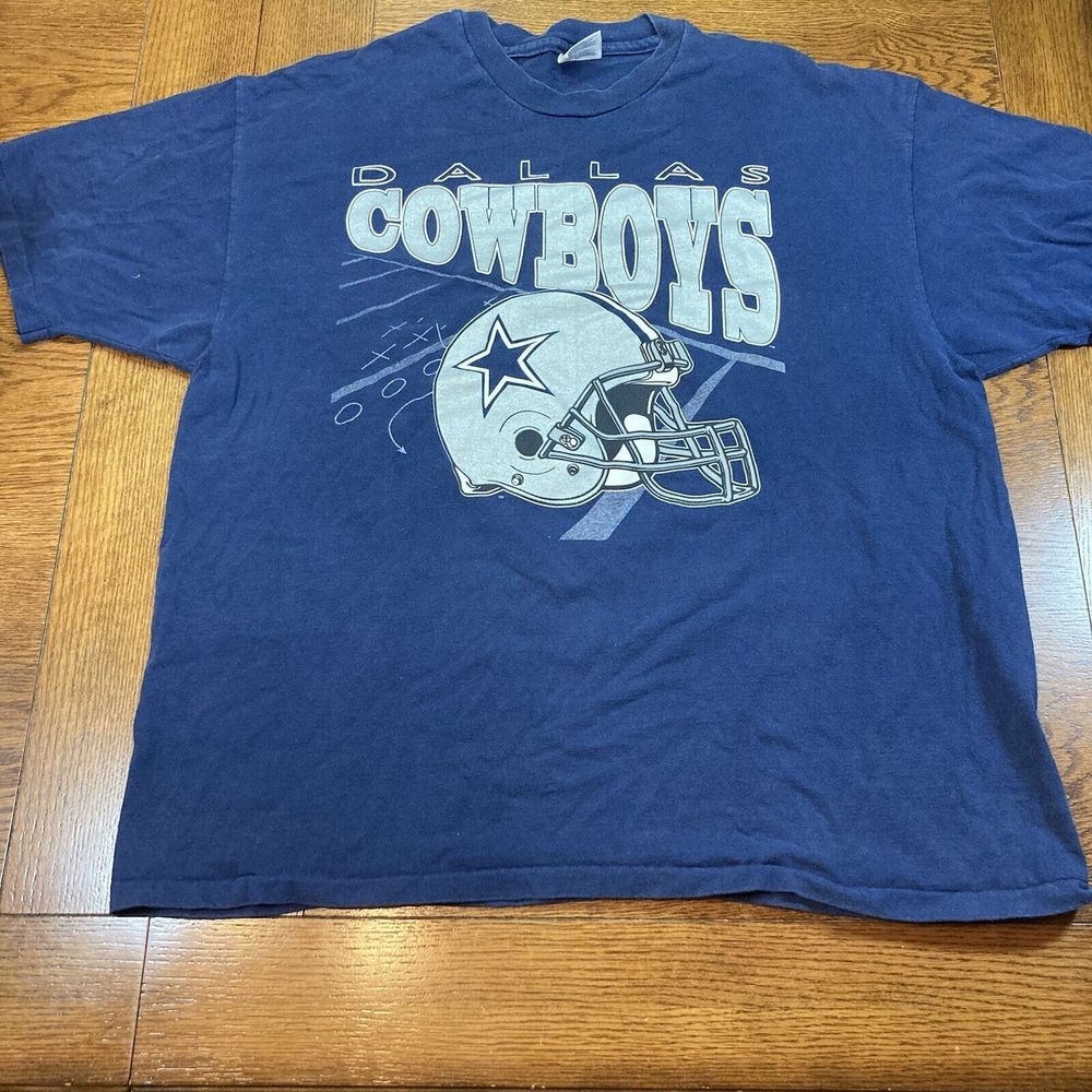Vintage T Shirt 2XL 90s Dallas Cowboys USA Single Stitch NFL Tee Football